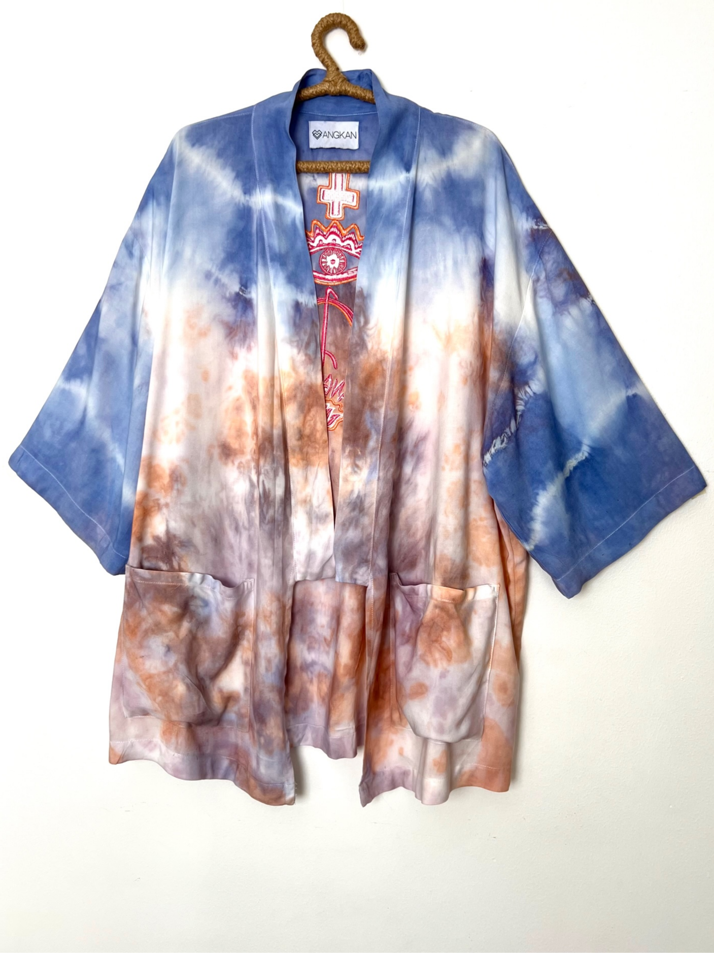 MAGIC LOTUS UNISEX KIMONO - Orange