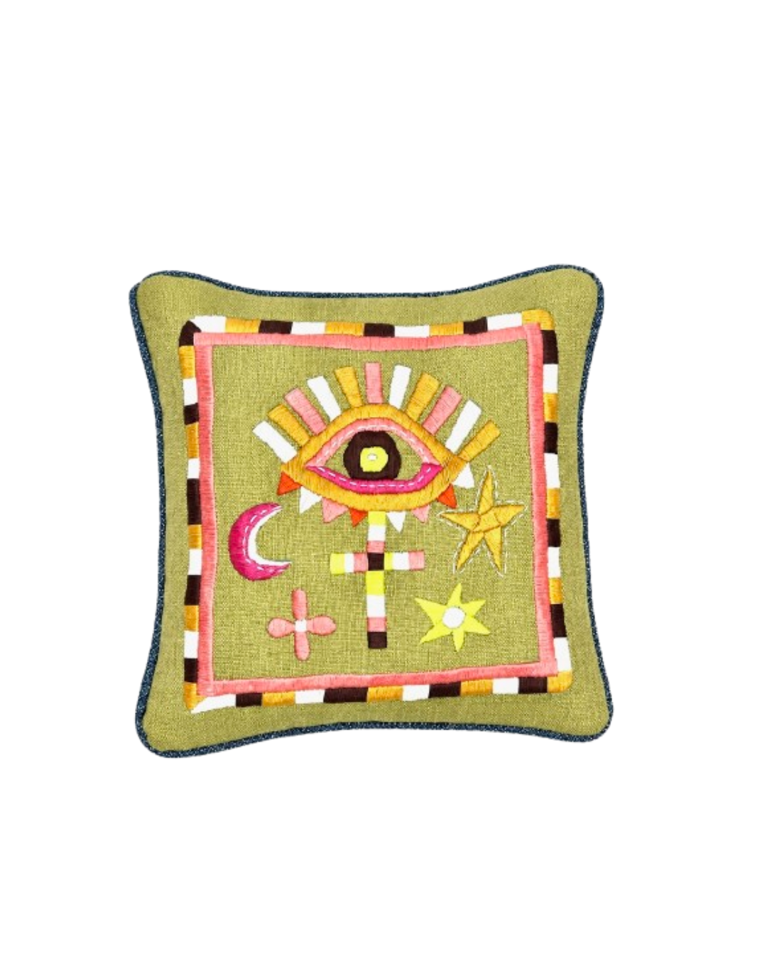 DAISY — Hand-Embroidered Talisman Cushion